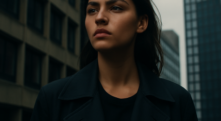 Editorial Cinematic Portrait with Urban Contrast