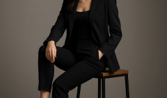 Recreate Elegant Corporate Portrait with Uploaded Photo AI image